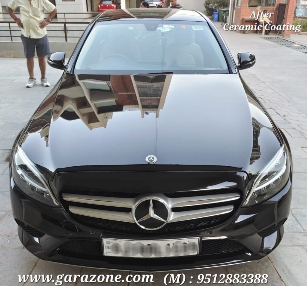 Mercedes Ceramic coating Done at Gandhinagar Garazone